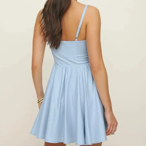 Reformation blue mini dressNEW